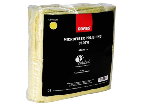 Rupes mikrofiberklud 40x40cm 10 stk. gul