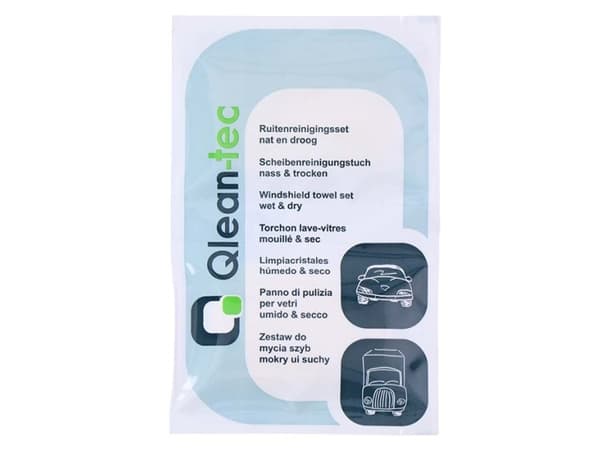 Qlean-tec, Rengöringsservetter, glasrengöring, 500 st.
