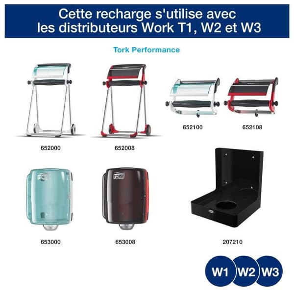 Tork - 530237 - Ultraresistent rengöringsduk Blå spole W1/W2/W3, säljs styckvis