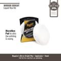 Miniatyrbild 4 av 4: Meguiar's Mirror Bright Liquid Wax Kit med mikrofiberduk och applikatorer