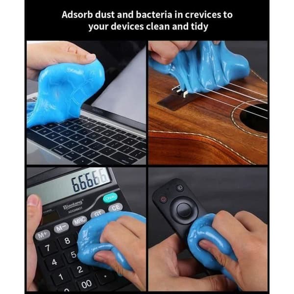 Super Clean Keyboard Cleaner Gel (160g) Rengör damm och smuts för datorer, bilventiler, miniräknare