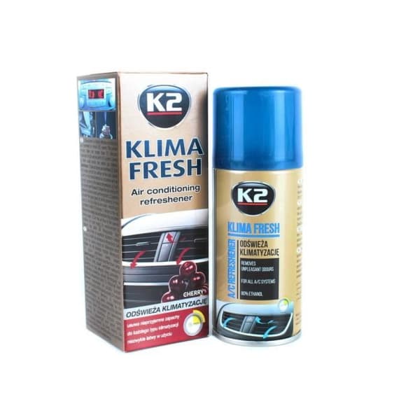 K2 Klima Fresh Air Conditioner Cleaner 150ML Dacia DS Fiat Ford Iveco Jaguar Kia Mazda Mini Opel Nissan Peugeot Renault