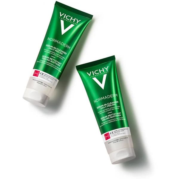 VICHY NORMADERM Rengörande serum och peeling 125 ml