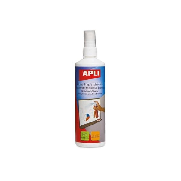 Sprayrengöring för whiteboard - APLI - 250 ml - Antistatisk - Biologiskt nedbrytbar - Brandfarlig
