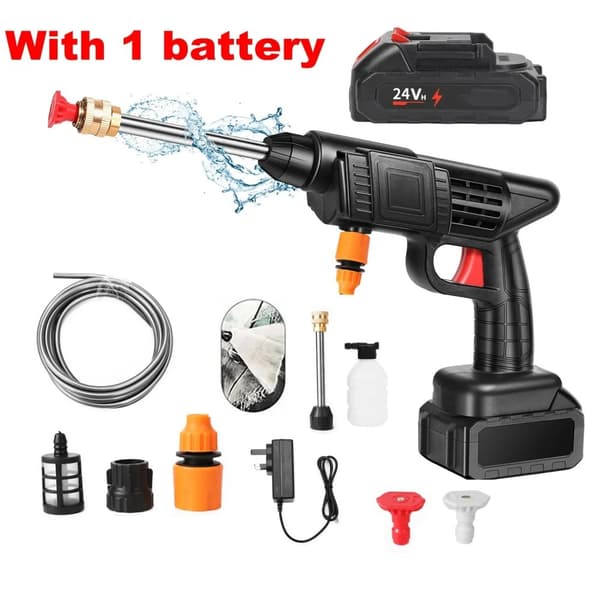 Bil Tvätt Pistol, Trådlös Drift, Högtrycks Skum Generering, Med 1 batterier