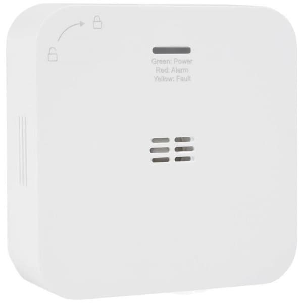 Smartwares FGA-13800 kolmonoxiddetektor med appkontroll, vit, väggmonterad, 85 db