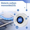Miniatyrbild 2 av 6: Trådlös kolmonoxiddetektor CO Detector, Battery-Powered-vit