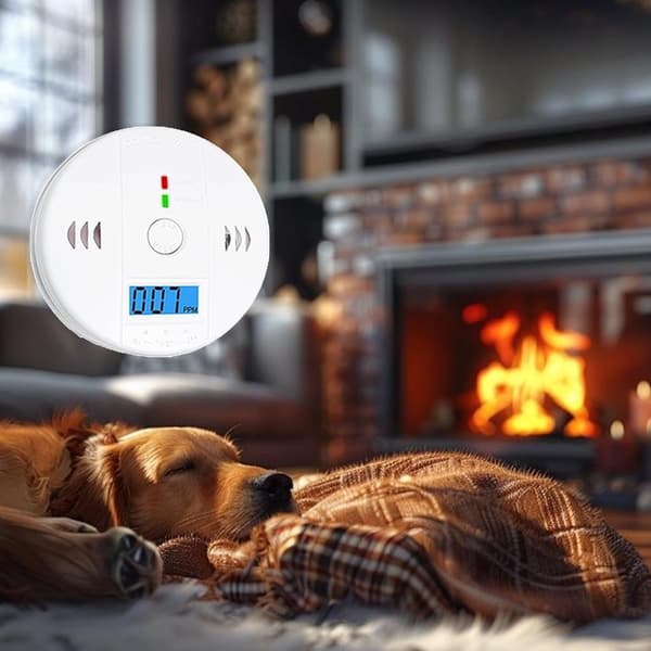 Udskiftelig batteridrevet CO-alarmdetektor med LCD Digital Display kuliltedetektor