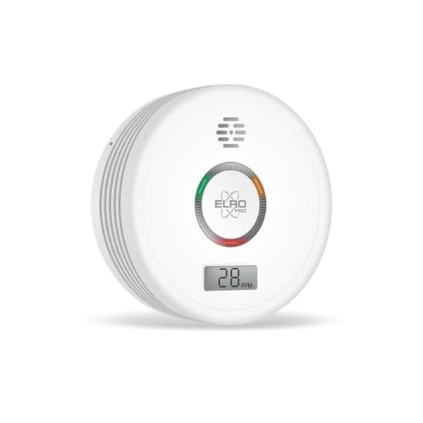 ELRO Pro PK4910 kolmonoxiddetektor - automatiskt självtest - 10 års batteri