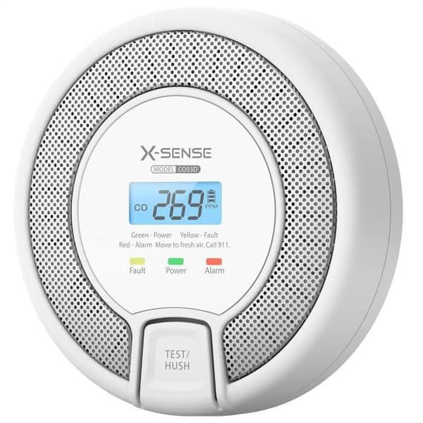 Koldioxiddetektor - X-Sense - CO03D - Digital Display - 10 Års Skydd - 85 dB