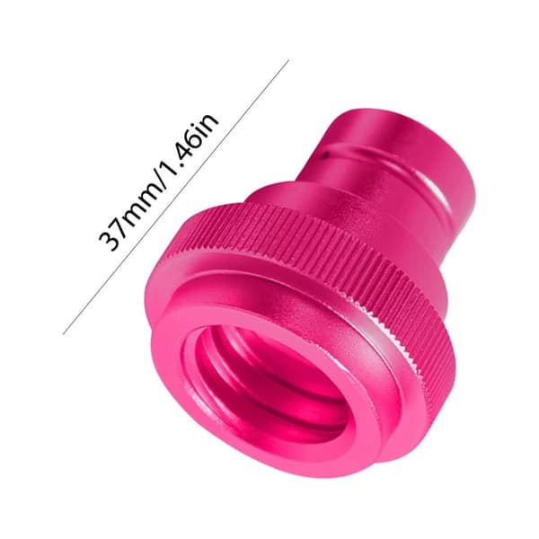 CO2 Snabbkoppling till SodaMaker - Universell Adapter för Terra/Art/TR21-4 | Blå Cylinder & Vattenkarbonator - Rosaröd