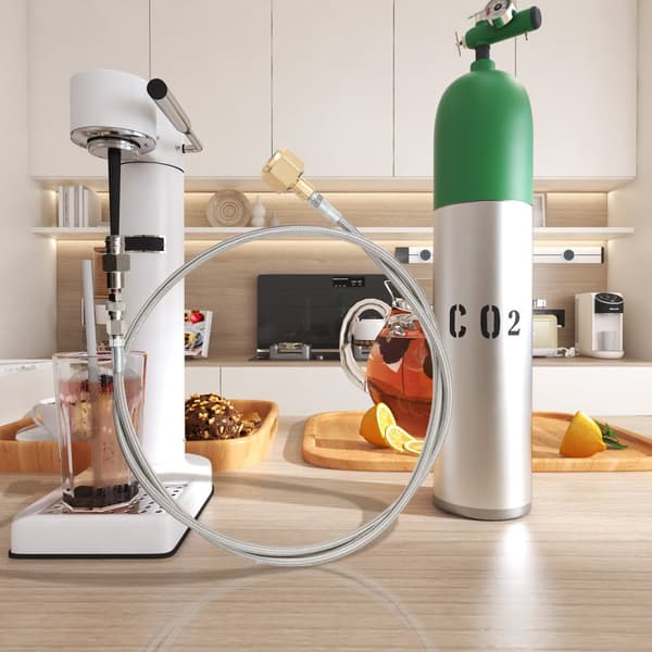 CO2 Korkeapaineletkun Adapteri, 60 Tuumaa Pitkä, 1500 psi Paine, Suora Yhteys Suurille Pulloille