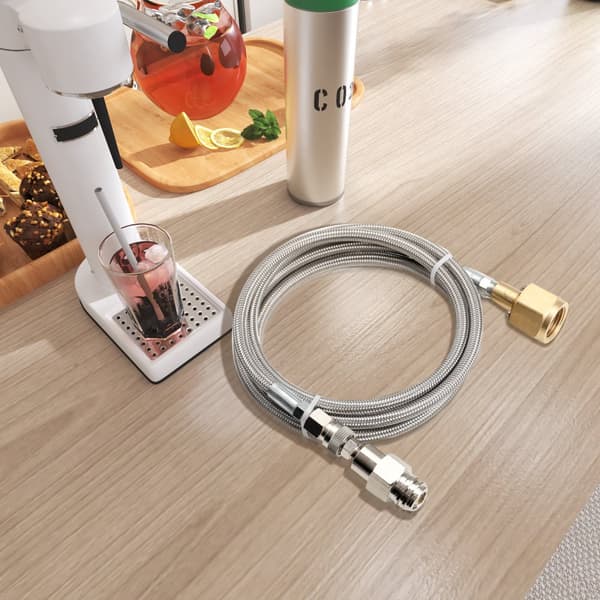 CO2 Korkeapaineletkun Adapteri, 60 Tuumaa Pitkä, 1500 psi Paine, Suora Yhteys Suurille Pulloille