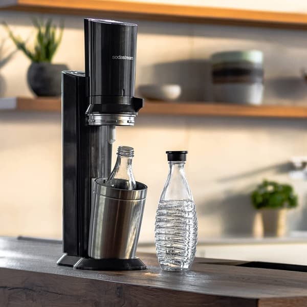 SodaStream Crystal  3.0 Sodavandsmaskine Sort inkl. glas flaske