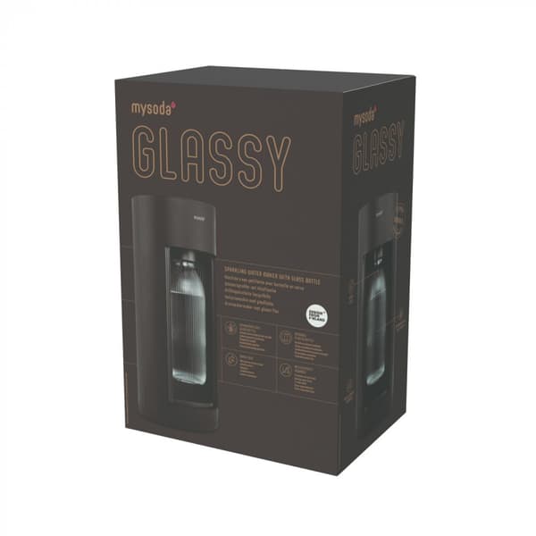 Mysoda Glassy sparkling water maker, Black