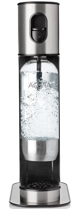 AGA Aqvia Exclusive Steel Black inkl. 2 flasker + kolsyrepatron