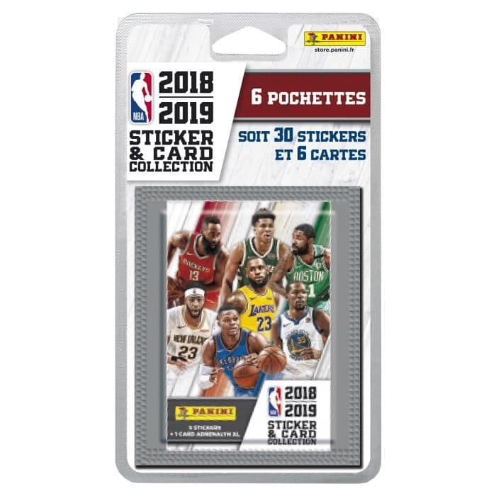 NBA 2018 2019 Klistermärken - Blister med 6 fickor