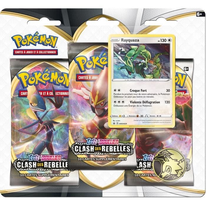 POKEMON Sword & Shield 2 - Pack 3 boostere (30 Pokémon-kort) - Tilfældig model