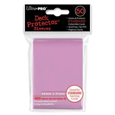 Ultra Pro 50 Sleeves Deck Protector Solid Pink