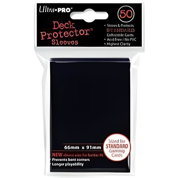 ULTRA PRO Card Protectors - 50 Deck Protector Solid Black Standard - Svart - Kortspelstillbehör