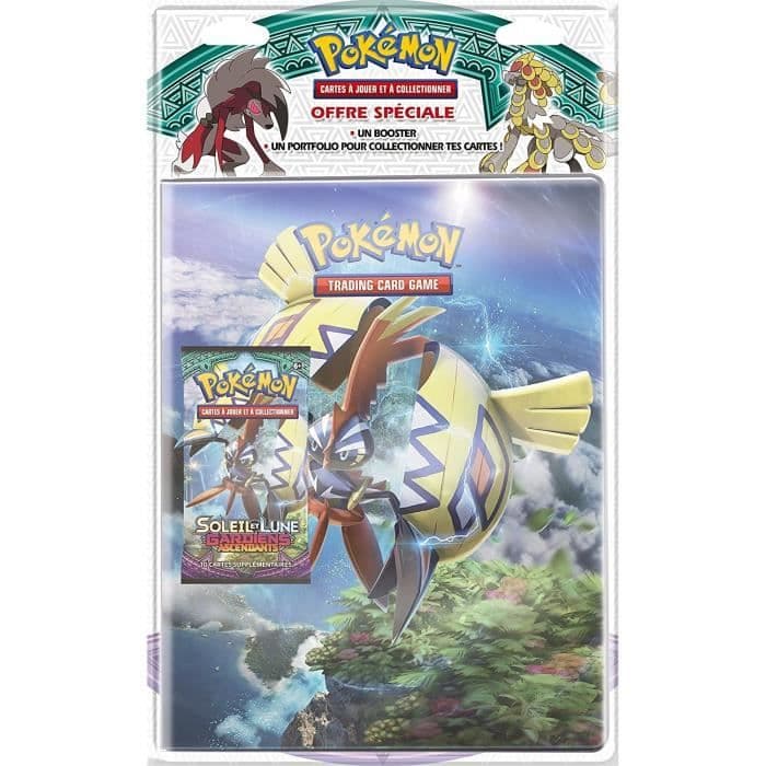 POKEMON - Sun and Moon 2 - Card Holder Notebook + SL02 Booster Pack