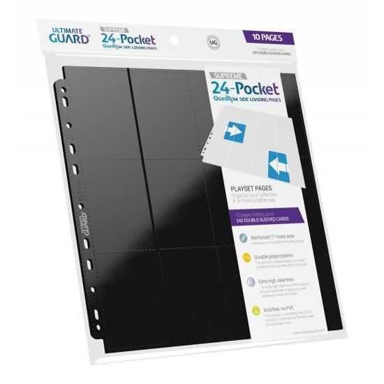 Ultimate Guard 24-Pocket QuadRow Sidor Sidolast Svart (10)