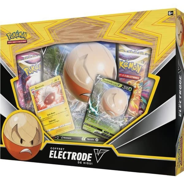Hisui-V Elektrodlåda - POKEMON - Samlarkort - Gul - Blandad - Från 6 år