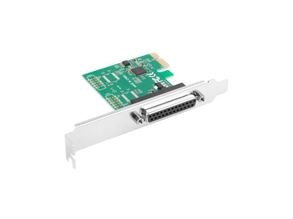 Karta PCI EXPRESS LPT (DB25) X1 LANBERG + ŚLEDŹ LOW PROFILE