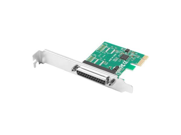 Karta PCI EXPRESS LPT (DB25) X1 LANBERG + ŚLEDŹ LOW PROFILE