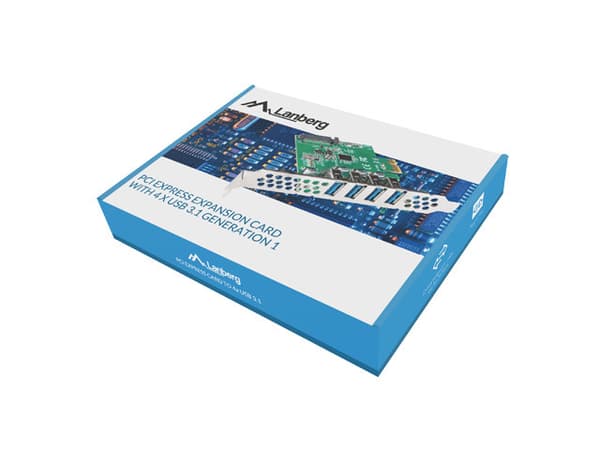 Lanberg PCE-US3-004 interface cards/adapter Internal USB 3.2 Gen 1 (3.1 Gen 1) Grønn, Metallisk