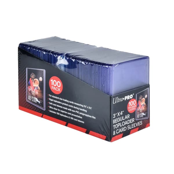 Ultra Pro 100 Toploader & Card Sleeves 3x4"
