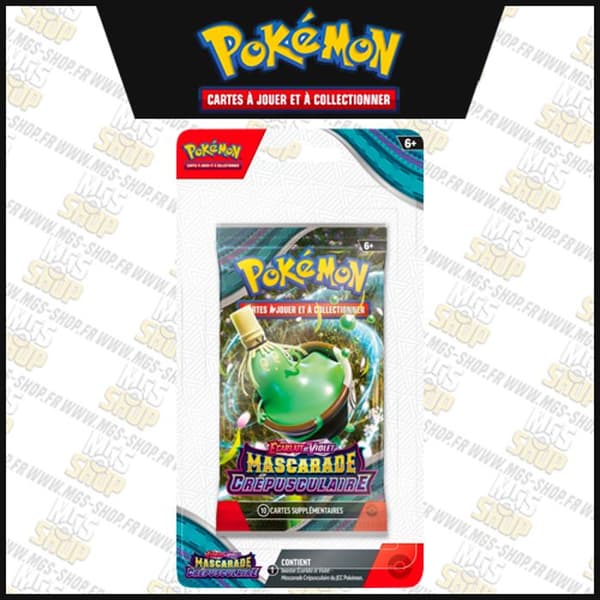 Booster - Pokémon - Scarlet och Violet Ev06 - 10 kort - Från 6 år - Båda kön