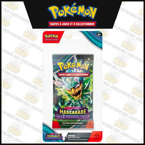 Booster - Pokémon - Scarlet och Violet Ev06 - 10 kort - Från 6 år - Båda kön