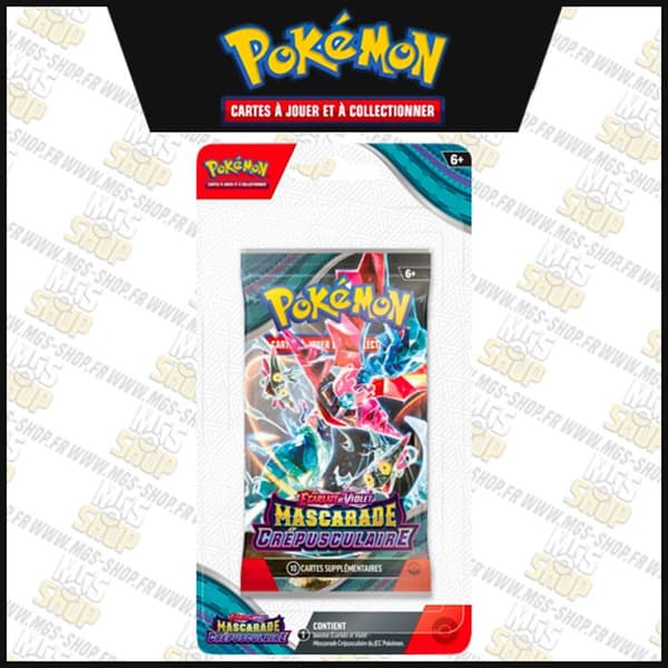 Booster - Pokémon - Scarlet och Violet Ev06 - 10 kort - Från 6 år - Båda kön