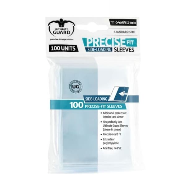 Pochettes - ULTIMATE GUARD - Precise-Fit Ärmar - 100 enheter - Transparent - Blandad