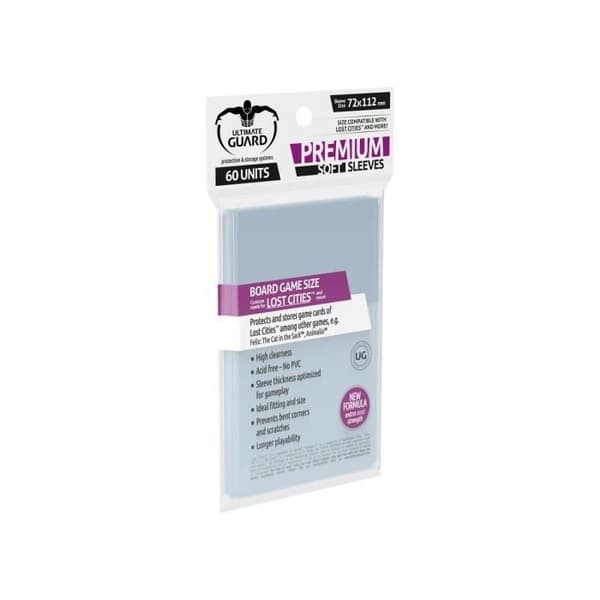 Paket med 60 Premium Soft Sleeves Lost Cities brädspel - Ultimate Guard