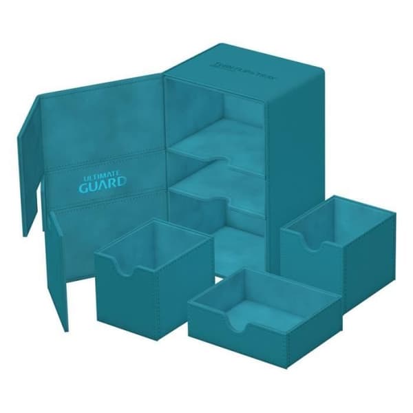 Deck Box - Ultimate Guard - Twin Flip'n'Tray 160+ - Petrol Blue - 1 box - Blandat