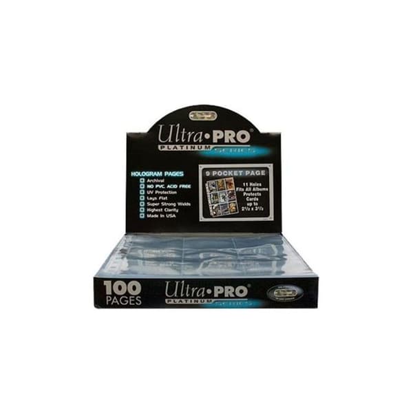 Binder Sheets - Ultra Pro - Platinum Series - 100 ark - Pokémon - Magic - Yu-Gi-Oh!