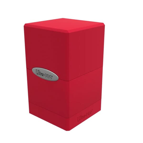 Ultra Pro Card Box Satin Tower Deck Box Röd
