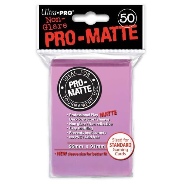 50 Pro-Matt Pink Card Sleeves / Sleeves