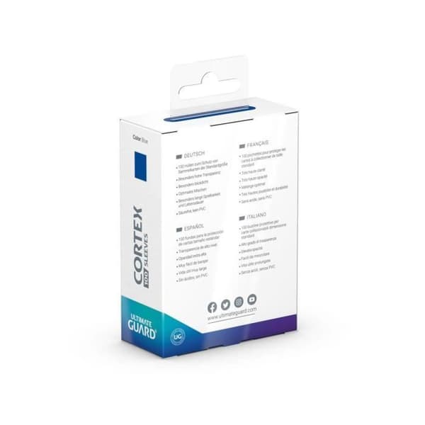 Cortex Sleeves Ultimate Guard - Pack 100 - Standardstorlek - Blå