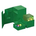 Miniatyrbild 4 av 4: Decklåda - Ultimate Guard - FlipnTray 100+ - Enfärgad Grön - XenoSkin - 1 spelare eller fler
