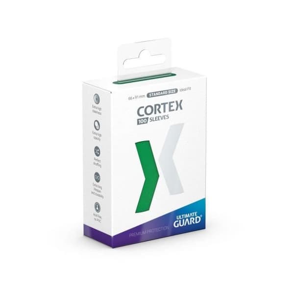 Förpackning med 100 Cortex Sleeves Ultimate Guard - ULTIMATE GUARD - standardstorlek - Grön