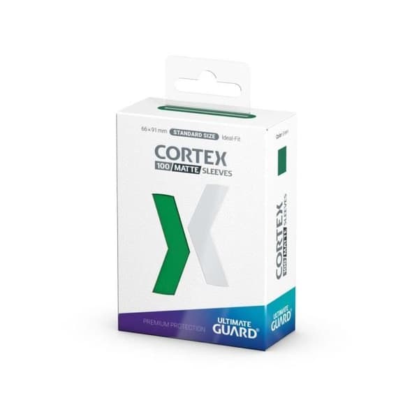 Cortex Sleeves standardstorlek Matte Green - Ultimate Guard - Pack 100 - Mixed - Vuxen
