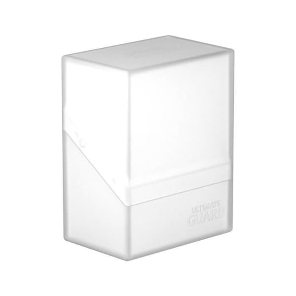 Ultimate Guard Boulder Deck Case 60+ Standardstorlek Frosted Card Storage Box - Vit