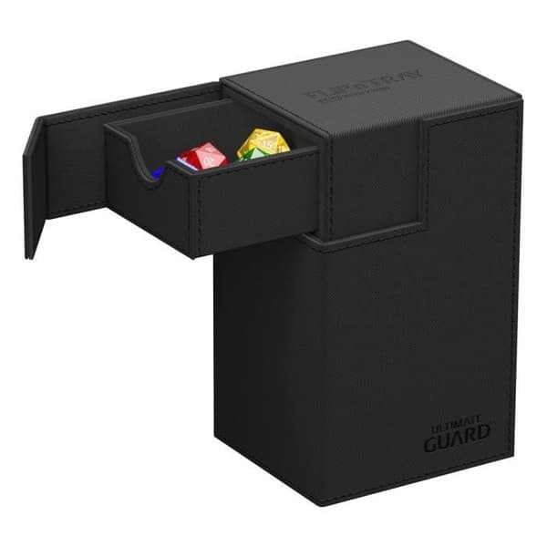 Däckbox - ULTIMATE GUARD - FLIP'N'TRAY 80+ XENOSKIN MONOCOLOR - Svart - Inomhus - 1 spelare eller fler