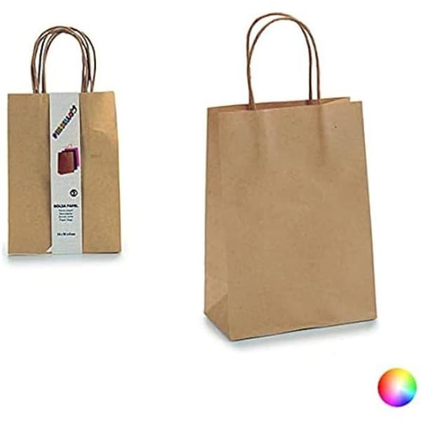 Papperspåse - PINCELLO - Pincello - Set om 3 - Vit - 15 x 21 x 8 cm - Inredning