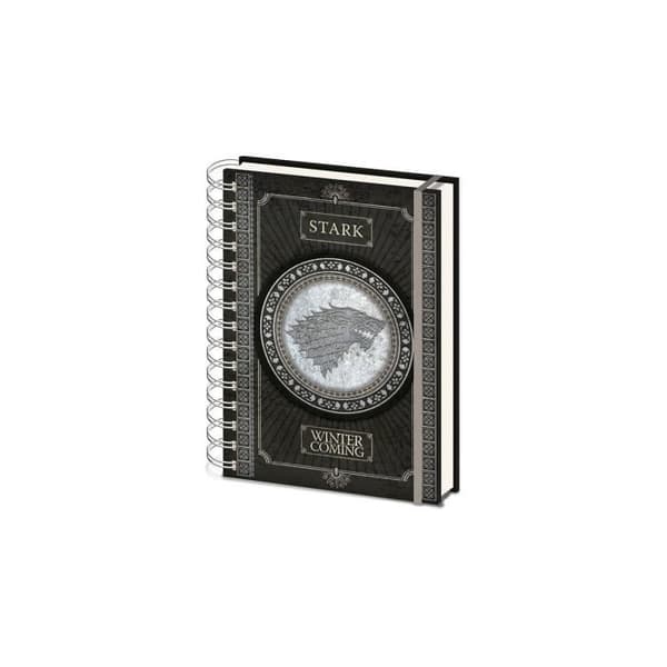 Wiro Stark A5 Spiral Notebook - Game of Thrones - Pyramid International - Papper - Svart