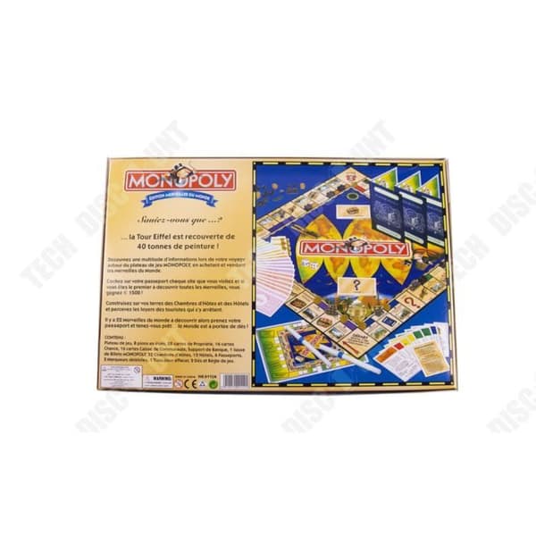 TD® klassiska franska monopolspel kortspel