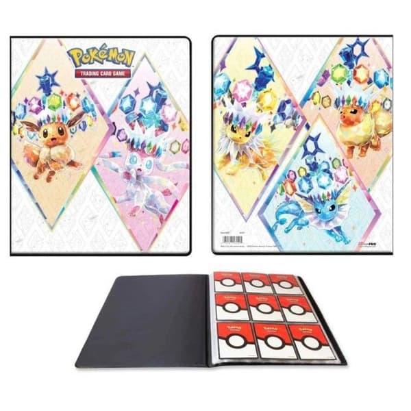 Portfölj - Pokémon - Prismatiska evolutioner - 9 fickor - Skarlet och Lila - Hög klarhet